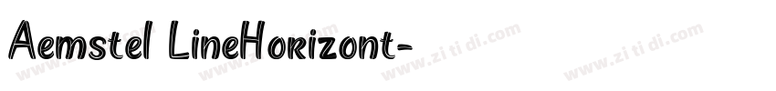 Aemstel LineHorizont字体转换